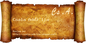 Csala Adélia névjegykártya